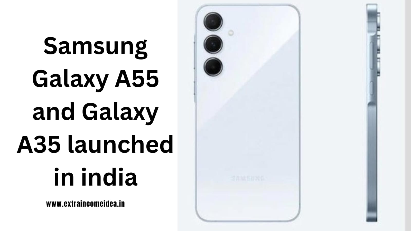 samsung's new Galaxy A55 5G and Galaxy A35 5G, in India.