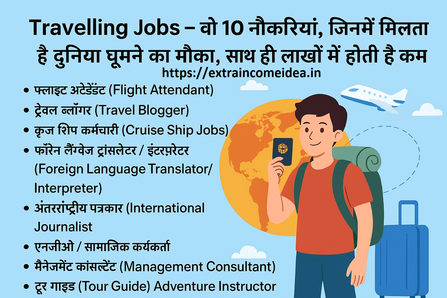 Travelling Jobs 2025 – दुनिया घूमिए और कमाइए लाखों रुपये हर महीने!”